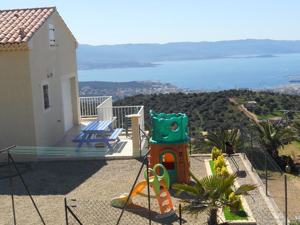 Gites Sassone, Vue Panoramique Sur Ajaccio Et La Mer Alata Cameră foto